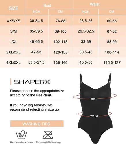 Vista 3 de SHAPERX Body para mujer con control de abdomen, moldeador sin costuras, moldeador de cuerpo