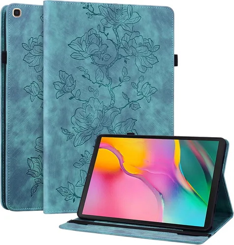 Vista 26 de Funda para Samsung Galaxy Tab S5e 10.5 2019 Modelo SM-T720/T725/T727, funda delgada de piel sintética con soporte multiángulo y soporte
