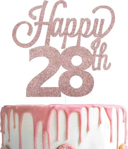 Vista 42 de LINGTEER - Decoración para pastel con texto "Happy Birthday 100", color negro