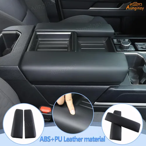 Vista 3 de Protector de Reposabrazos de Consola Central Mejorado Compatible con Toyota Tundra 2022+ y Sequoia 2023+, Funda Protectora de Cojín de Tapa de Caja