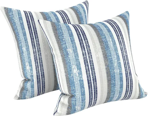 Vista 179 de LVTXIII - Juego de fundas para cojines de sofá o sillón de exteriores, para lumbar, no se decoloran, 2 unidades de 12" x 20", con relleno, estampado