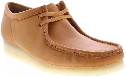 Vista 22 de Clarks Wallabee Chukka Botas para hombre cera de abeja cuero