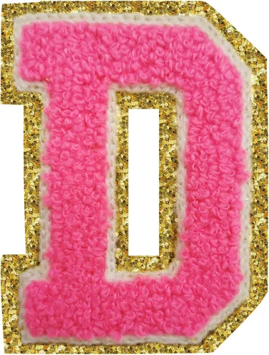 Vista 58 de 3Pcs Letter Patches Varsity Glitters Chenille,SPRT Iron on Blue Letter Patch,Alphabet Cloth Patch for Team Costume Decoration 3.1in Height S
