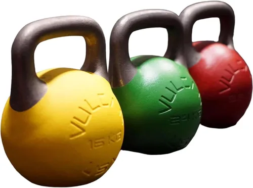 Vista 8 de Vulcan Competition Kettlebell – Ergonomic Steel Design with 35mm Wide Grip Handle Ideal for Strength Training and Workouts Suitable for All Hand