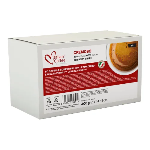 Vista 9 de CAFÉ ITALIANO PARA AMANTES DEL ESPRESSO cápsulas de café expreso compatibles con máquinas Rivo (Ristretto, 50)