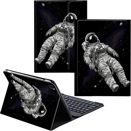 Vista 22 de Para Samsung Galaxy Tab S6 Lite Funda 2022/2020 Teclado Inalámbrico Desmontable Y Cubierta De Soporte De Cuero PU Funda Protectora Para Samsung