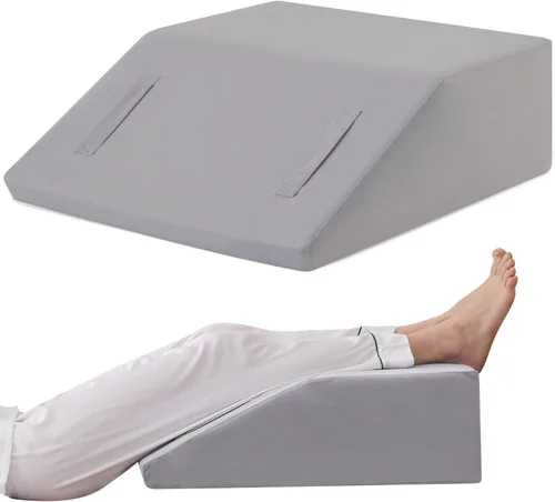 Vista 8 de Ruqmuis Almohada de Elevación de Piernas para Después de Cirugía, Almohada de Espuma de 6 Pulgadas para Elevar Piernas para Hinchazón y Circulación