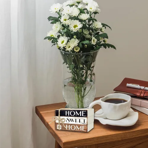 Vista 5 de Mini libros decorativos para decoración del hogar, pequeña pila de libros de madera para decoración de mesa, libro de decoración del hogar