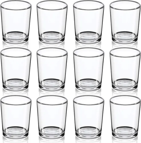 Vista 9 de DARJEN 24 Piezas Portavelas Votivos Transparentes - Portavelas Transparentes para Velas de Té, Portavelas de Vidrio a Granel para Centros de Mesa
