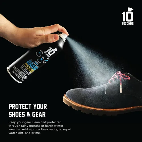 Vista 4 de 10 Seconds – aerosol repelente al agua Protege calzado, motocicleta y equipo de camping Protección duradera, ligera, transpirable, resistente a