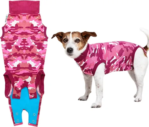 Vista 11 de Traje de recuperación Suitical para perros, de color negro, XXXS, Negro