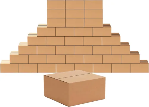 Vista 18 de Edenseelake Paquete de 40 cajas de envío de 6 x 6 x 6 pulgadas, cajas de cartón pequeñas para embalaje, mudanza, correo, color marrón