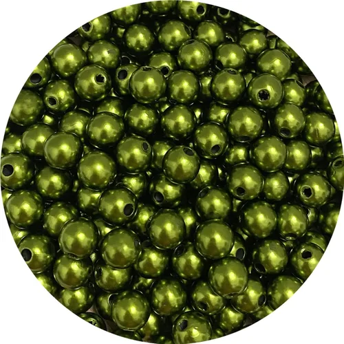 Vista 12 de 800 cuentas de perlas de 0.236 pulgadas (0.236 in) de satén redondas sueltas de plástico para hacer joyas, aretes, pulseras, collares, llaveros