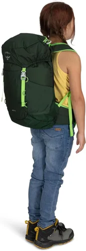 Vista 12 de Mochila de senderismo Osprey Jet 18L para niños, Azul Spikemoss