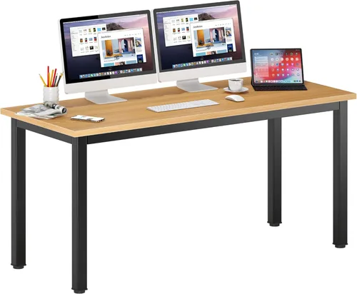 Vista 121 de DlandHome Escritorio pequeño para computadora de 31.5 pulgadas, mesa de escritura para espacios pequeños, mesa de estudio, escritorio para Negro
