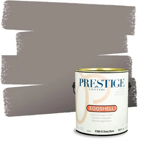 Vista 122 de PRESTIGE Paints - Pintura interior e imprimación en uno, 1 galón, cáscara de huevo, pimienta envejecida