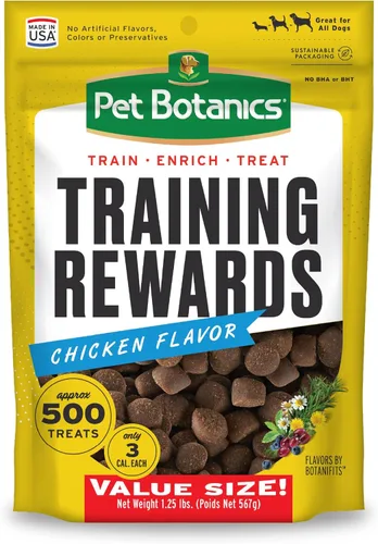 Vista 13 de Pet Botanics Bolsa de 10 oz de Recompensa de Entrenamiento Mini Suave y Masticable, Sabor a Pollo, con 500 Golosinas por Bolsa, La Elección