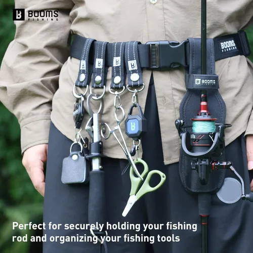 Vista 3 de Booms Fishing FB2 - Cinturón de pesca Wade para pesca, cinturón ajustable de nailon de 45 pulgadas de longitud máxima, cinturones Wade para lanzar