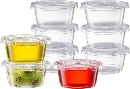 Vista 8 de Pantry Value Vasos de plástico de 4 onzas con tapas