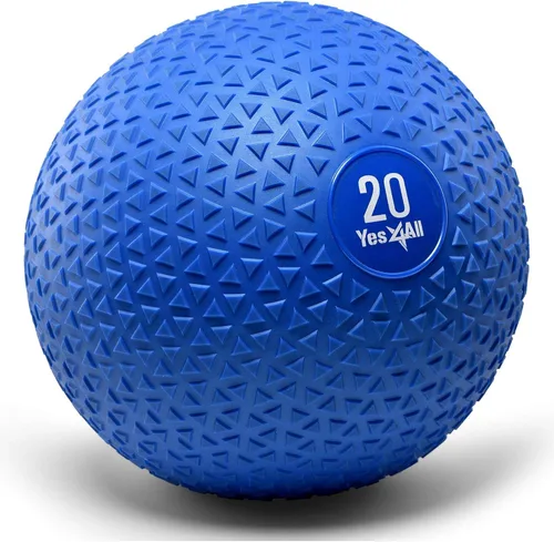 Vista 16 de Yes4All Slam Balls, 10-40lb Weighted Ball Weight, Durable PVC Sand Filled Workout Dynamic Slam Ball for Core Strengthen