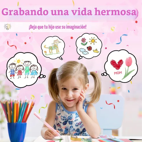 Vista 9 de Nsrzua DlY - Kit de diario para niñas, álbumes de recortes para niñas de 8 Azul
