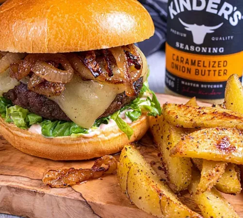 Vista 6 de Kinders Seasoning - El condimento de mantequilla de cebolla caramelizada es libre de gluten, no transgénico y sin MSG añadido (9 onzas), paquete