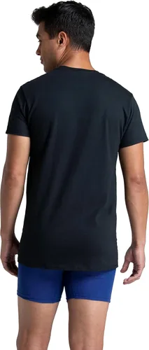 Vista 4 de Fruit of the Loom - Camiseta de algodón Eversoft con cuello redondo para hombre, diseño se mantiene en su lugar