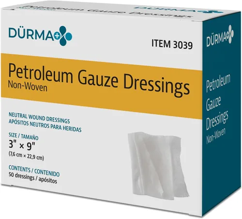 Vista 8 de Dynarex Apósito de gasa no adherente de petróleo estéril para heridas, 12