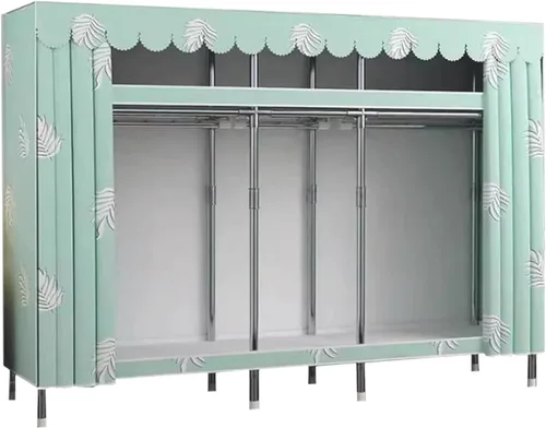 Vista 15 de large closets Portable Wardrobe Closet Thickened Steel Pipe Clothes Closet for Bedroom Hanging Large Closet Lightweight Portable Closet Space-saving