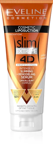 Eveline Slim Extreme 4D Liposuction - Suero corporal, 8.80 onzas líquidas