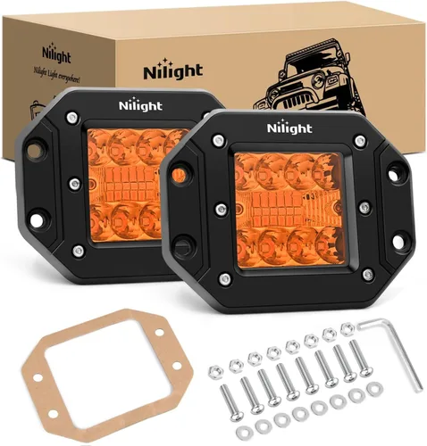 Vista 26 de Nilight Módulos LED de Montaje Empotrado, 2 unidades, 6 pulgadas, 60W, Luz de Trabajo LED, Combo de Haz de Inundación y Concentrado, Luces