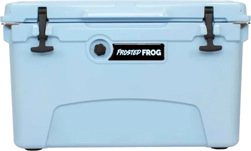 Vista 10 de Frosted Frog Baúl de hielo de 45 cuartos de galón de alto rendimiento moldeado por roto aislado de grado comercial