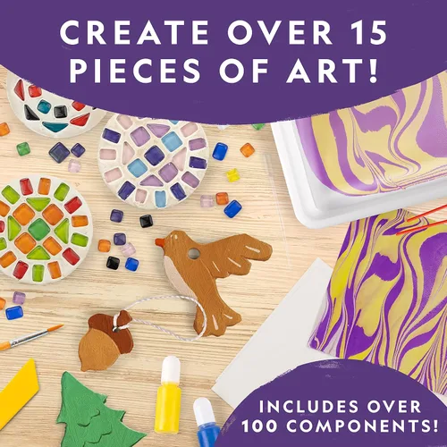 Vista 3 de NATIONAL GEOGRAPHIC Kit de artes, manualidades y química para niños