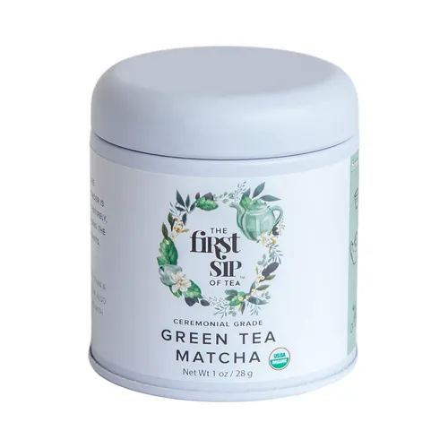 Matcha Powder Pure USDA certificado orgánico, té verde grado ceremonial, 1 onza, The Spice Hut
