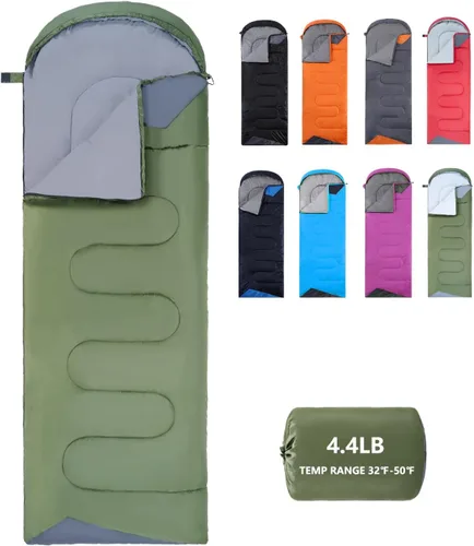 Vista 8 de Sleeping Bags for Adults Backpacking Lightweight Waterproof- Cold Weather Sleeping Bag for Girls Boys Mens for Warm Camping Hiking Outdoor Travel