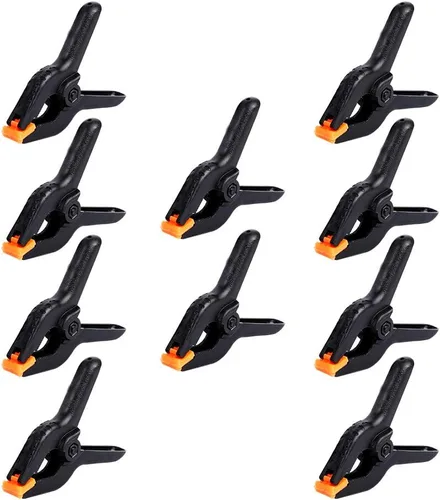 10 PIEZAS Abrazaderas de Resorte Grandes de Plástico Profesional de 4.5 Pulgadas de Servicio Pesado para Manualidades o Clips de Plástico y Clips de