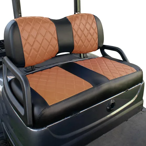 Vista 13 de NOKINS Juego de Fundas de Asiento de Diamante para Carrito de Golf, Compatible con Yamaha Drive/Drive 2 Asiento Frontal Estándar OEM, Funda