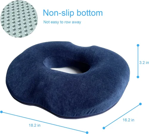 Vista 3 de Donut Pillow, Donut Seat Cushion for Tailbone Pain Relief and Hemorrhoids, Postpartum Pregnancy and After Surgery Sitting Relief, Suitable for Home