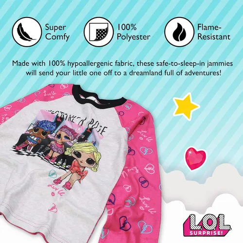 Vista 3 de L.O.L. Surprise! Conjunto de pijama grande para niña, Variados