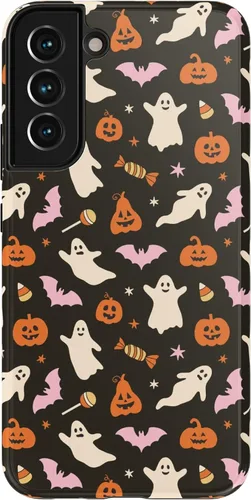 Vista 465 de Casely Funda para Galaxy S9 Postura de cadáver Yoga de esqueleto Diseño protector delgado esencial de doble capa