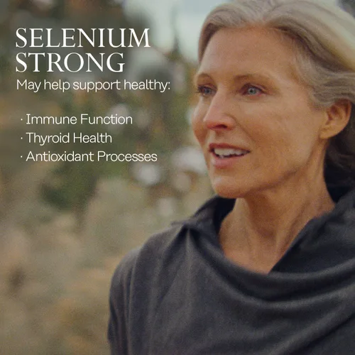 Vista 4 de Solaray Selenio sin levadura 100mcg, apoyo saludable para la función inmune y tiroidea, absorción mejorada, 90 serv, 90 cápsulas vegetales