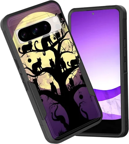 Vista 67 de Funda para Pixel 7a, funda protectora híbrida de doble capa resistente a prueba de golpes de policarbonato duro de silicona suave TPU para Google