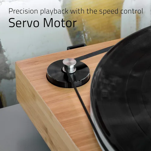 Vista 3 de Fluance RT85 Tocadiscos de Vinilo de Alta Fidelidad de Referencia con Cartucho Ortofon 2M Blue, Plato Acrílico, Motor de Control de Velocidad