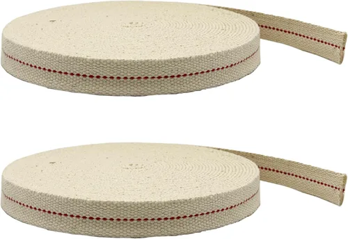 Vista 13 de Light Of Mine, mecha plana 100% de algodón, 33 pies, rollo para lámparas de aceite y linternas que funcionan con aceite de parafina y queroseno