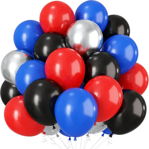 Vista 10 de Globos negros de oro rosa, 35 globos de 12 pulgadas para decoración de fiesta de cumpleaños de mujer