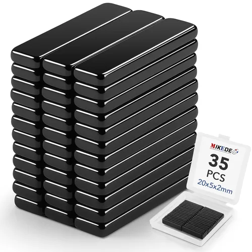 Vista 30 de MIKEDE Imanes pequeños de neodimio en barra, imanes rectangulares de tierras raras de 0.23 x 0.18 pulgadas para manualidades, resistente
