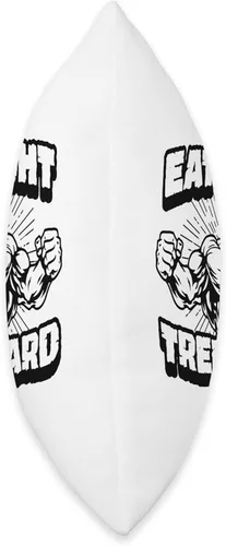 Vista 2 de Anabol Tren Bodybuilding Outfitters Eat-Right Tren - Almohada de esteroides anabólicos duros para levantamiento de pesas, 16 x 16, multicolor