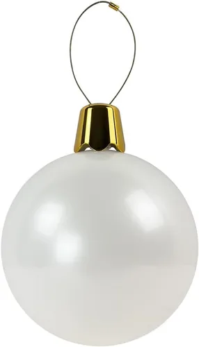 Vista 15 de Adornos inflables de Navidad – Bolas de Navidad de gran tamaño de 8", 17", 27" para patio exterior, césped, árbol - Decoración navideña para Rosa