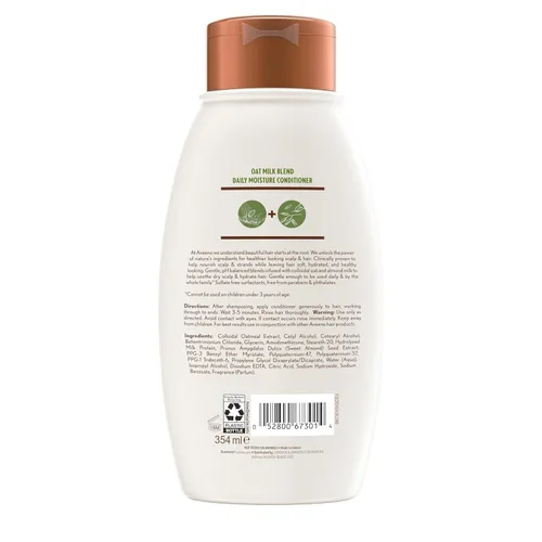 Vista 8 de Aveeno Acondicionador hidratante de mezcla de leche de avena, ultrahidratante, para cabello seco y dañado, 12 onzas líquidas