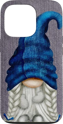 Vista 9 de Funny Gnome Girl with Blue Jeans for Women Cute Denim Case for iPhone 17